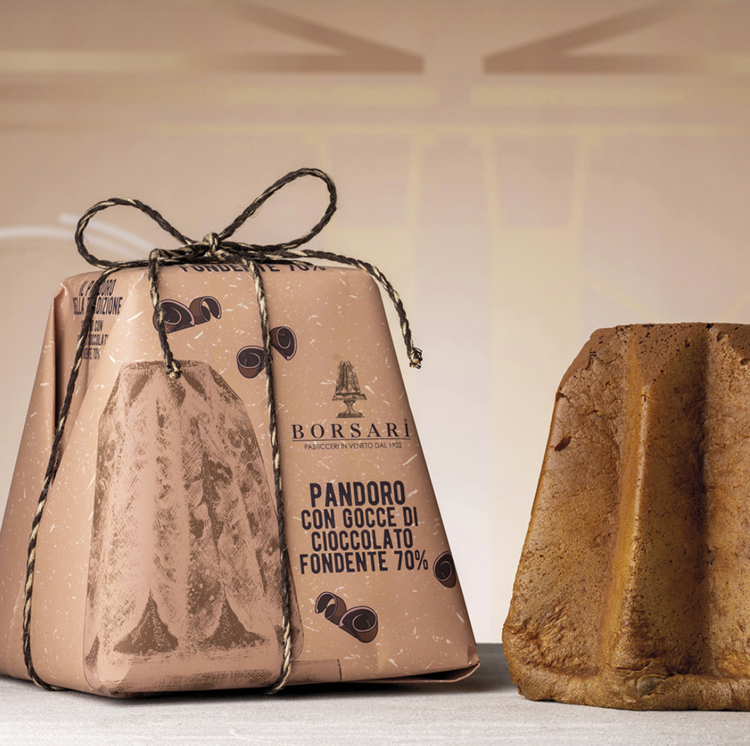 Pandoro Gocce di Cioccolato incartato 1Kg Rustici