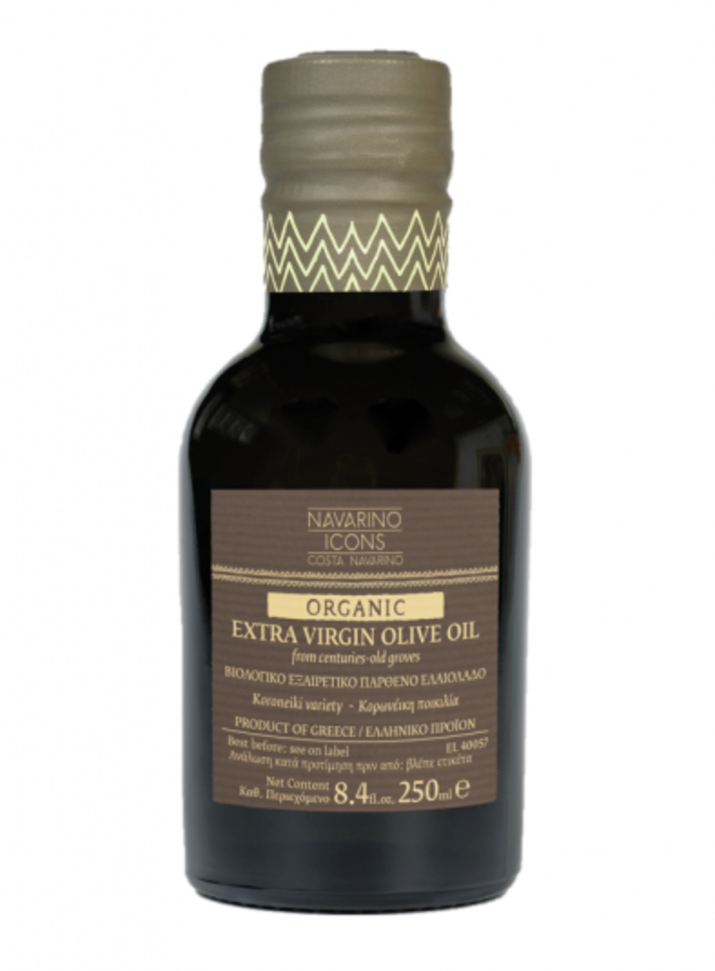 Estate Grown Extra Virgin Organic Bio Oil 250gr Navarino Icons